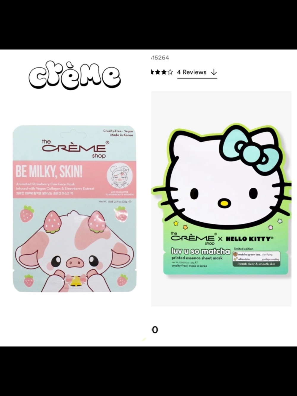Creme Shop Face Mask Bundle